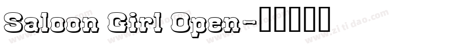 Saloon Girl Open字体转换